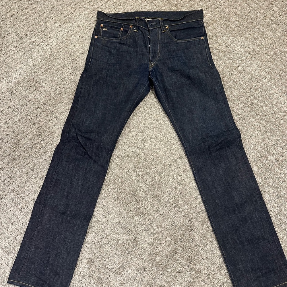 Men’s RRL Slim Fit Rigid Selvedge Jean Sz 32 x 32